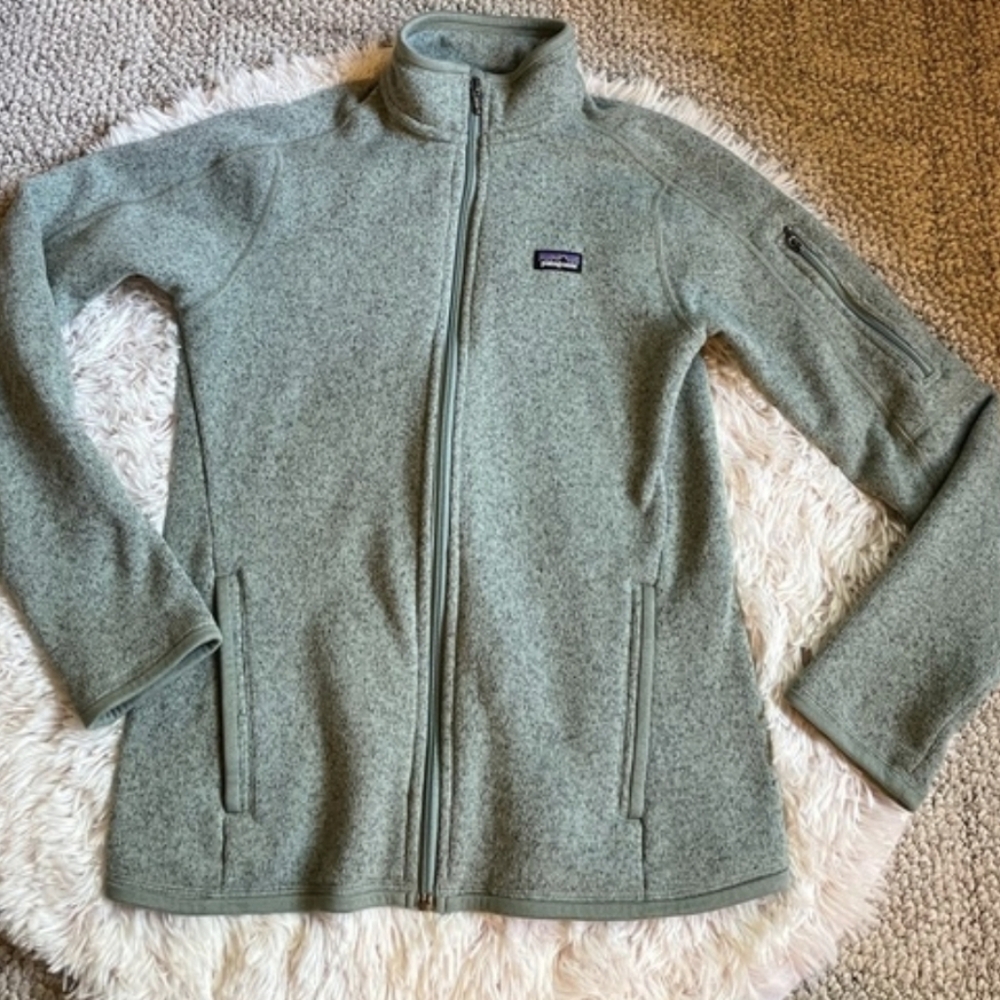 Patagonia Better Sweater green full zip jacket
